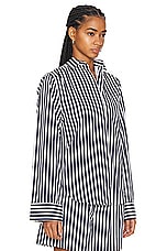 AEXAE Button Up Shirt in Stripe, view 3, click to view large image.