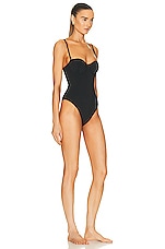 AEXAE Underwire Bralette One-piece in Black, view 3, click to view large image.