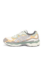 Asics Gel-nyc in Cream & Clam Grey, view 5, click to view large image.
