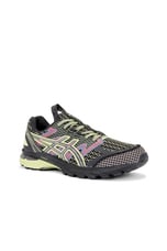 Asics US4-S Gel-Terrain Kiko Curation in Black & Neon Lime, view 2, click to view large image.
