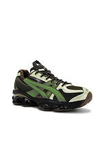 Asics Us5-s Gel-quantum Kinetic Kiko Curation in Moss & Bamboo, view 2, click to view large image.