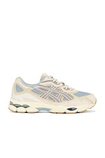 Asics Gel-Nyc in Dolphin Grey & Oyster Grey, view 1, click to view large image.