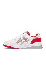 Asics Ex89 Sneaker in White & Classic Red, view 5, click to view large image.
