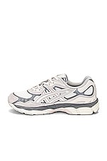Asics Gel-nyc Sneaker in Cream & Oyster Grey, view 5, click to view large image.