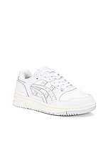 Asics Ex89 in White & Mineral Beige, view 2, click to view large image.