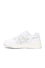 Asics Ex89 in White & Mineral Beige, view 5, click to view large image.