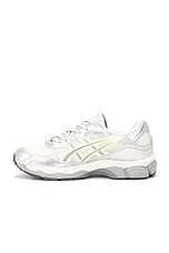 Asics x Emmi Gel-NYC in White Huddle & Yellow, view 5, click to view large image.
