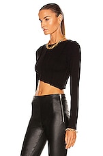 Atoir Constellation Crop Top in Black, view 3, click to view large image.