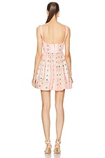 Agua by Agua Bendita Platino Mini Dress in Pink, view 3, click to view large image.