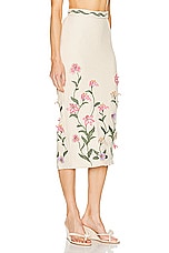 Agua by Agua Bendita Chlorella Maxi Skirt in Pink, view 2, click to view large image.