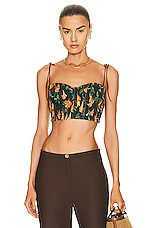 Agua by Agua Bendita Moringa Cropped Top in Sabanero, view 1, click to view large image.