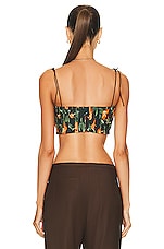 Agua by Agua Bendita Moringa Cropped Top in Sabanero, view 3, click to view large image.