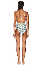 Agua by Agua Bendita Cer?mica One Piece Swimsuit in Blue, view 3, click to view large image.