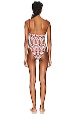 Agua by Agua Bendita R?bano One Piece Swimsuit in Terracotta, view 3, click to view large image.