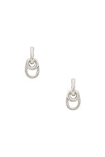 AGMES Ellipses Hoops in Sterling Silver, view 1, click to view large image.