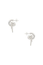 AGMES Ellipses Hoops in Sterling Silver, view 3, click to view large image.