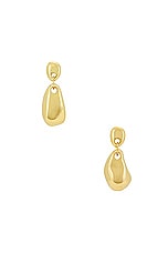 AGMES Luna Earrings in Gold Vermeil, view 1, click to view large image.