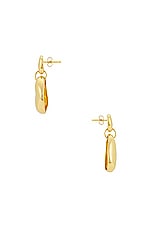 AGMES Luna Earrings in Gold Vermeil, view 3, click to view large image.