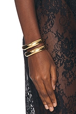 AGMES Charlotte Cuff in Gold Vermeil, view 2, click to view large image.