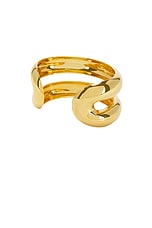 AGMES Charlotte Cuff in Gold Vermeil, view 3, click to view large image.