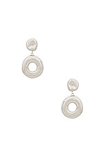 AGMES Donut Earrings in Sterling Silver, view 1, click to view large image.