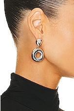 AGMES Donut Earrings in Sterling Silver, view 2, click to view large image.