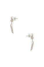 AGMES Donut Earrings in Sterling Silver, view 3, click to view large image.