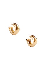 AGMES Medium Celia Hoop Earrings in Gold Vermeil, view 1, click to view large image.