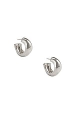 AGMES Small Celia Hoop Earrings in Sterling Silver, view 1, click to view large image.