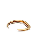 AGMES Small Astrid Cuff Set in Sterling Silver & Gold Vermeil, view 3, click to view large image.