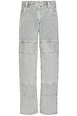AGOLDE Emery Utility Jean in Concrete, view 1, click to view large image.