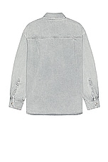 AGOLDE Camryn Shirt in Concrete, view 2, click to view large image.