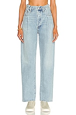 AGOLDE Fold Waistband Jean in Sideline, view 1, click to view large image.