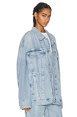 AGOLDE Wayne Denim Jacket in Resent, view 2, click to view large image.
