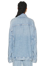 AGOLDE Wayne Denim Jacket in Resent, view 3, click to view large image.