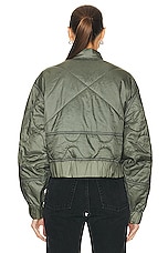 AGOLDE x Shoreditch Ski Club Iona Quilted Jacket in Laurel, view 4, click to view large image.