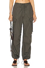 AGOLDE Ginerva Cargo Pant in Caviar, view 1, click to view large image.