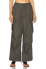 AGOLDE Ginerva Cargo Pant in Caviar, view 2, click to view large image.