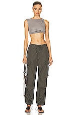 AGOLDE Ginerva Cargo Pant in Caviar, view 5, click to view large image.