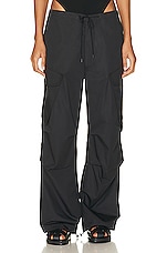 AGOLDE Ginerva Cargo Pant in Black, view 1, click to view large image.