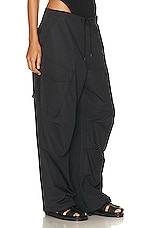 AGOLDE Ginerva Cargo Pant in Black, view 3, click to view large image.