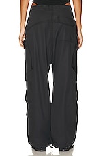 AGOLDE Ginerva Cargo Pant in Black, view 4, click to view large image.