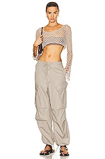 AGOLDE Ginerva Cargo Pant in Drab, view 5, click to view large image.
