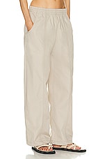 AGOLDE Dakota Track Pant in Truffle, view 3, click to view large image.