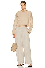 AGOLDE Dakota Track Pant in Truffle, view 5, click to view large image.