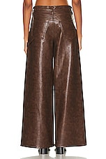 AGOLDE Dale Wide Leg Carpenter Trouser in Cola, view 3, click to view large image.