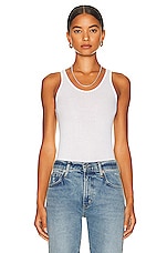 AGOLDE Karla Tank in White, view 1, click to view large image.