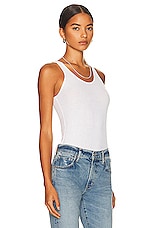AGOLDE Karla Tank in White, view 2, click to view large image.