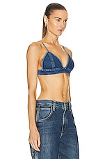 AGOLDE Denim Bralette in Phase, view 2, click to view large image.