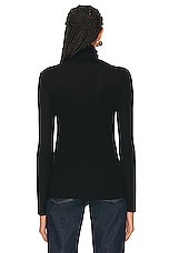 AGOLDE Pascale Turtleneck in Black, view 3, click to view large image.